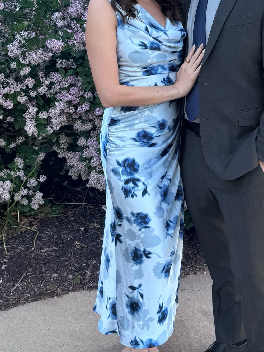 Abercrombie & Fitch Cowl Neck Draped Maxi Dress - Picture 2 of 2